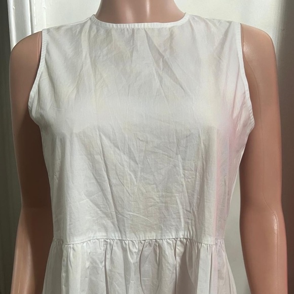 NUUTS Women’s Sleeveless Cotton Poplin Maxi Dress w/ Pockets - Picture 4 of 12